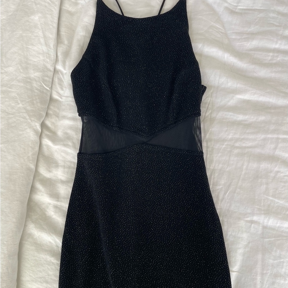 Formal Black Long Sparkly Women's Dress